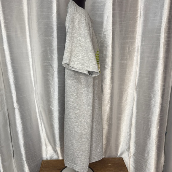 Hurley Premium Fit Men’s L Gray Short Sleeve T Shirt Palm Flower Logo Front - Picture 3 of 8